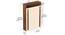 Whartin Engineered Wood Shoe Cabinet with Brown Maple & Beige finish (Brown Maple & Beige Finish) by Urban Ladder - Design 1 Dimension - 888797