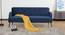 parker 3 seater fold out sofa cum bed in blue colour (Blue) by Urban Ladder - Cross View Design 1 - 888811
