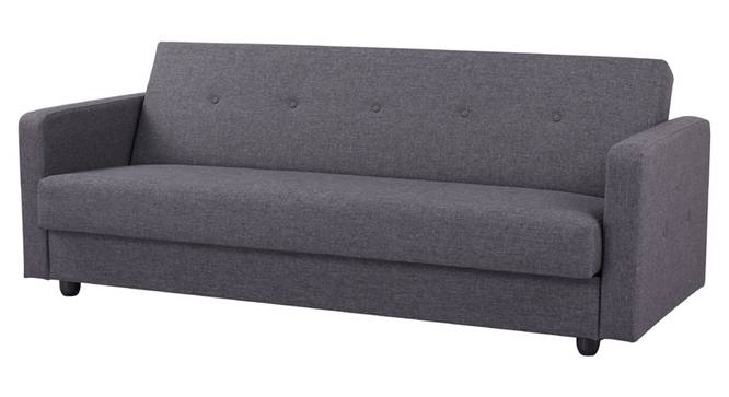 opal 3 seater fabric convertible sofa cum bed in grey colour (Grey) by Urban Ladder - Cross View Design 1 - 888812