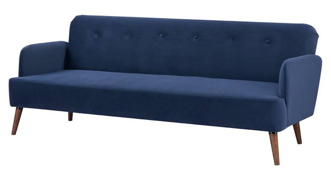 parker 3 seater fold out sofa cum bed in blue colour (Blue) by Urban Ladder - Front View Design 1 - 888814