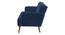 parker 3 seater fold out sofa cum bed in blue colour (Blue) by Urban Ladder - Design 1 Side View - 888819
