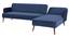 java 5 seater fold out sofa cum bed in blue colour (Blue) by Urban Ladder - Front View Design 1 - 888836