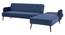 java 5 seater fold out sofa cum bed in blue colour (Blue) by Urban Ladder - Rear View Design 1 - 888840