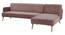 dyson 5 seater fold out sofa cum bed in pink colour (Pink) by Urban Ladder - Cross View Design 1 - 888861