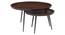 vegas solid wood set of 2 coffee table in walnut finish (Walnut Finish) by Urban Ladder - Cross View Design 1 - 888863