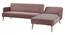 dyson 5 seater fold out sofa cum bed in pink colour (Pink) by Urban Ladder - Front View Design 1 - 888864