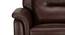 Valerano Leather 3 seater motorised recliner in brown colour (Brown, Three Seater) by Urban Ladder - Design 1 Side View - 888949