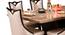 carmella marble 6 seater dining table set in coffee brown colour (Brown, Coffee Brown & Champagne Gold Finish) by Urban Ladder - Design 1 Close View - 889026