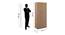 Knox 2 Door Wardrobe (Exotic Teak Finish) by Urban Ladder - Design 1 Dimension - 889054