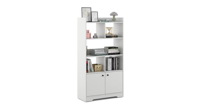 Felix Display Unit In Frosty White Color (Frosty White Finish) by Urban Ladder - Cross View Design 1 - 889059
