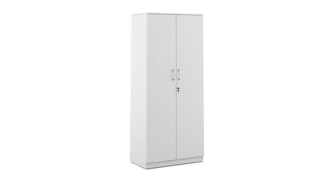 Axel 2 Door Wardrobe (Frosty White Finish) by Urban Ladder - Cross View Design 1 - 889061