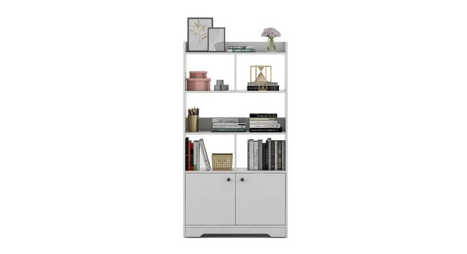 Felix Display Unit In Frosty White Color (Frosty White Finish) by Urban Ladder - Front View Design 1 - 889063