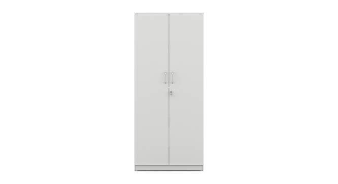Axel 2 Door Wardrobe (Frosty White Finish) by Urban Ladder - Front View Design 1 - 889065