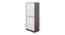 Asher 2 Door Wardrobe (Choco Walnut Finish) by Urban Ladder - Design 1 Side View - 889071