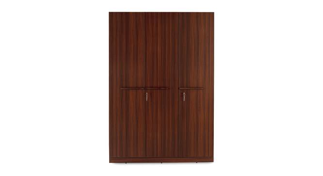 Robinson Wardrobe (3 Door Configuration, Classic Walnut Finish) by Urban Ladder - Front View Design 1 - 889101