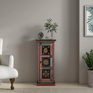 Crockery Unit In Noida Design Evander Solid Wood Sideboard in Painted Finish