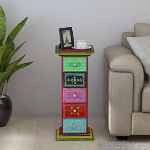 Storage In Noida Design Azura Solid Wood Chest of 5 Drawers in Painted Finish