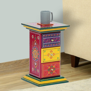 3 Drawers Design Thaddeus Solid Wood Chest of 3 Drawers in Painted Finish