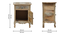 Halcyon Solid Wood Hand painted Bedside In Natural Colour (Painted Finish) by Urban Ladder - Design 1 Dimension - 889380