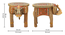 Thalassin Solid Wood Hand painted End Table In Natural Colour (Painted Finish) by Urban Ladder - Design 1 Dimension - 889389