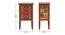 Aerowyn Solid Wood Hand painted End Table In Multicolour (Painted Finish) by Urban Ladder - Design 1 Dimension - 889390