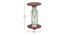 Xyrisa Solid Wood Hand painted In End Table in Multicolour (Painted Finish) by Urban Ladder - Design 1 Dimension - 889395