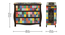 Amara Solid Wood Hand Painted Chest Of Drawer in MultiColour (Painted Finish) by Urban Ladder - Design 1 Dimension - 889424