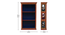 Vespera Solid Wood Handpainted Book Shelf in Multicolor (Painted Finish) by Urban Ladder - Design 1 Dimension - 889427