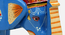 Kaelindra Solid Wood Hand painted End Table In Blue (Painted Finish) by Urban Ladder - Rear View Design 1 - 889434