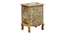 Fable Solid Wood Hand painted Bedside In Natural Colour (Painted Finish) by Urban Ladder - Front View Design 1 - 889463