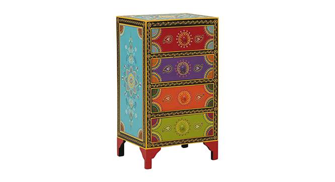 Isabeau Solid Wood Hand Painted Chest Of Drawer in Multicolour (Painted Finish) by Urban Ladder - Front View Design 1 - 889503