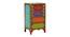 Isabeau Solid Wood Hand Painted Chest Of Drawer in Multicolour (Painted Finish) by Urban Ladder - Front View Design 1 - 889503