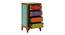 Isabeau Solid Wood Hand Painted Chest Of Drawer in Multicolour (Painted Finish) by Urban Ladder - Ground View Design 1 - 889509