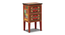 Aerowyn Solid Wood Hand painted End Table In Multicolour (Painted Finish) by Urban Ladder - Front View Design 1 - 889525