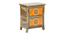 Solstice Solid Wood Hand painted Bedside In Natural Colour (Painted Finish) by Urban Ladder - Front View Design 1 - 889527