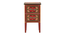 Aerowyn Solid Wood Hand painted End Table In Multicolour (Painted Finish) by Urban Ladder - Design 1 Side View - 889537