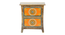 Solstice Solid Wood Hand painted Bedside In Natural Colour (Painted Finish) by Urban Ladder - Design 1 Side View - 889538