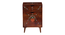 Jalin Solid Wood Bedside Table In Hand Painted Multicolour (Glossy Finish) by Urban Ladder - Design 1 Side View - 889540