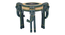 Aerowyn Solid Wood End Table In Hand Painted Multicolour (Painted Finish) by Urban Ladder - Design 1 Side View - 889542