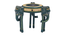 Aerowyn Solid Wood End Table In Hand Painted Multicolour (Painted Finish) by Urban Ladder - Ground View Design 1 - 889549