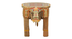 Thalassin Solid Wood Hand painted End Table In Natural Colour (Painted Finish) by Urban Ladder - Rear View Design 1 - 889552