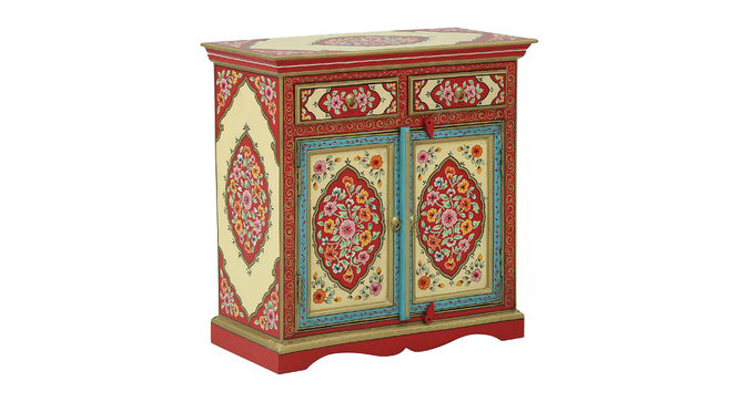 Octavia Solid Wood Hand painted Cabinet In Multicolour (Painted Finish) by Urban Ladder - Front View Design 1 - 889564