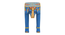 Kaelindra Solid Wood Hand painted End Table In Blue (Painted Finish) by Urban Ladder - Design 1 Side View - 889571