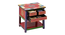 Juniper Solid Wood Hand painted Bedside In Multicolour (Painted Finish) by Urban Ladder - Ground View Design 1 - 889577