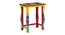 Thalassin Solid Wood Hand painted Nested Side Table In Multicolour (Painted Finish) by Urban Ladder - Ground View Design 1 - 889578