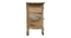 Halcyon Solid Wood Hand painted Bedside In Natural Colour (Painted Finish) by Urban Ladder - Front View Design 1 - 889589