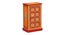 Leander Solid Wood Hand painted Cabinet In Multicolour (Painted Finish) by Urban Ladder - Front View Design 1 - 889596