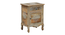 Halcyon Solid Wood Hand painted Bedside In Natural Colour (Painted Finish) by Urban Ladder - Design 1 Side View - 889600