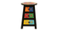 zyleria Solid Wood Hand painted End Table In Multicolour (Painted Finish) by Urban Ladder - Design 1 Side View - 889603