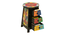 zyleria Solid Wood Hand painted End Table In Multicolour (Painted Finish) by Urban Ladder - Ground View Design 1 - 889610